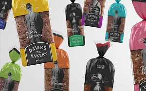 Хлебобулочная упаковка Davies с изображением Джона Дэвиса