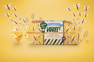 Упаковка хлеба на тему природы Vogel's Bread