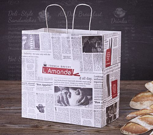 Упаковка в булочных L'Amande French Bakery, Калифорния